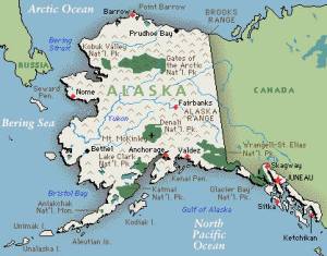 Alaska could hold the 21 smallest States. 