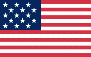 There were 15 stripes on the official American Flag before Congress passed a law forever setting the number to 13. The number had increased to 15 in 1795 to include Kentucky and Vermont. Since more and more states were joining the Union, the number of stripes was reduced to 13 as of July 4, 1818 to represent the original states. 